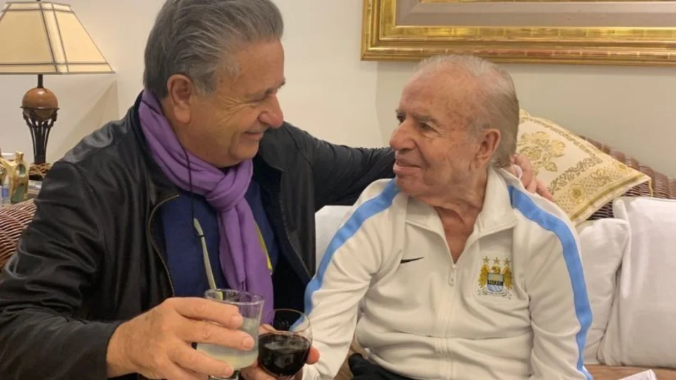 A 30 años de su triunfo electoral, Carlos Menem y Eduardo Duhalde se juntaron a brindar