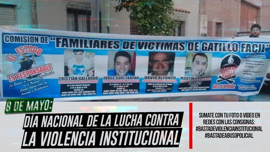 En las redes, los salteños se manifestaron con fotos y carteles contra la violencia institucional