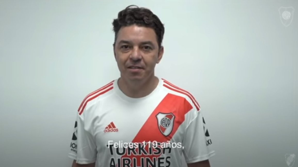 Gallardo le puso su voz al aniversario de River: "Los deseos hay que salir a buscarlos"