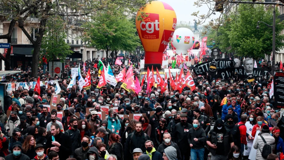 Miles de personas se movilizaron en Francia: hubo heridos y detenidos