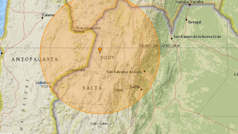 Tembló Salta: un sismo de 6.8 grados en la escala de Richter sacudió a los salteños 