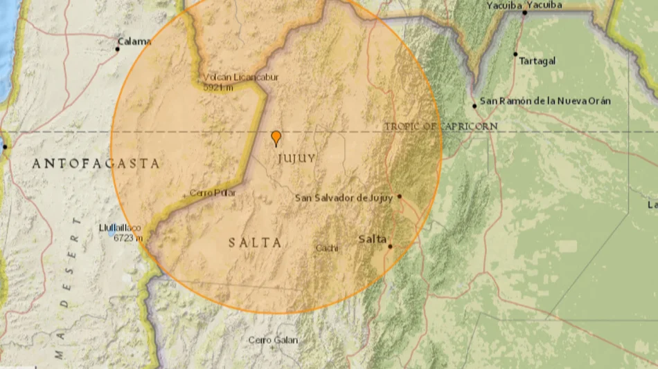 Tembló Salta: un sismo de 6.8 grados en la escala de Richter sacudió a los salteños 