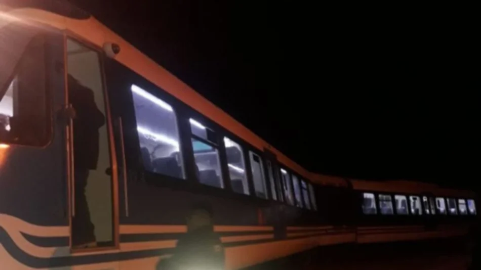 VIDEO. Descarriló el tren urbano de pasajeros, a la salida de Güemes