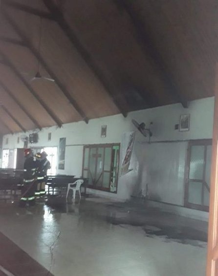 Intentaron incendiar la parroquia San José de Orán