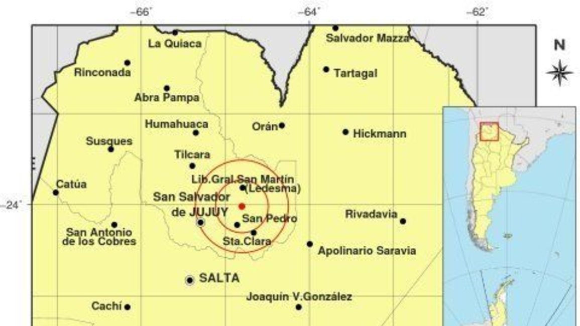 Un sismo de 3.6º sacudió a Jujuy y se sintió también en Salta capital