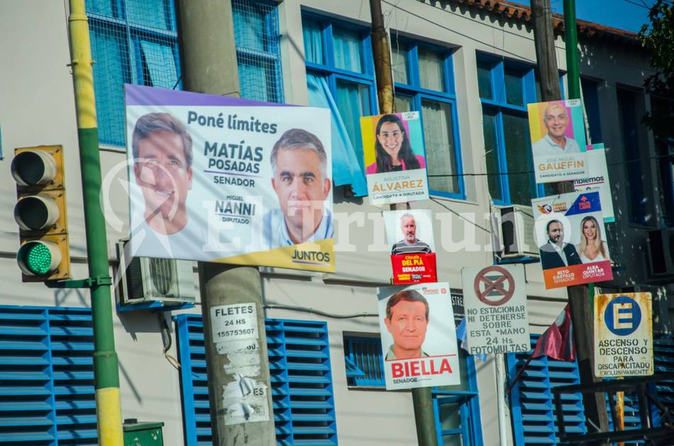 Carteles políticos en lugares prohibidos: el lunes comienza su remoción oficial