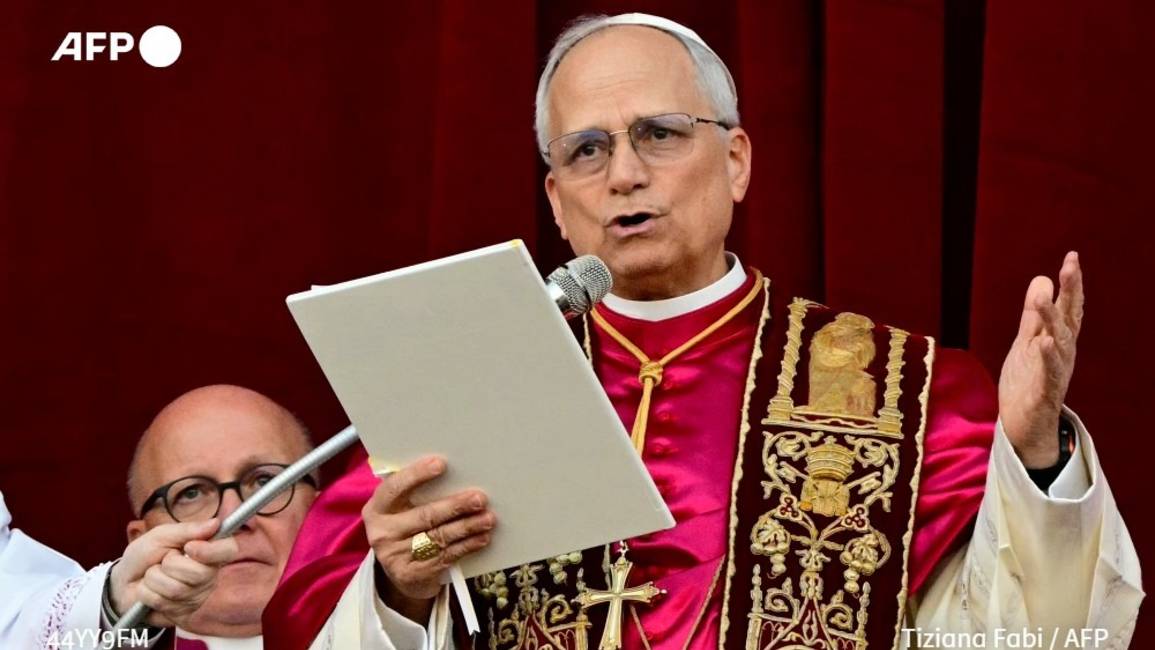 El nuevo papa León XIV saluda en español a su antigua diócesis de Chiclayo en Perú