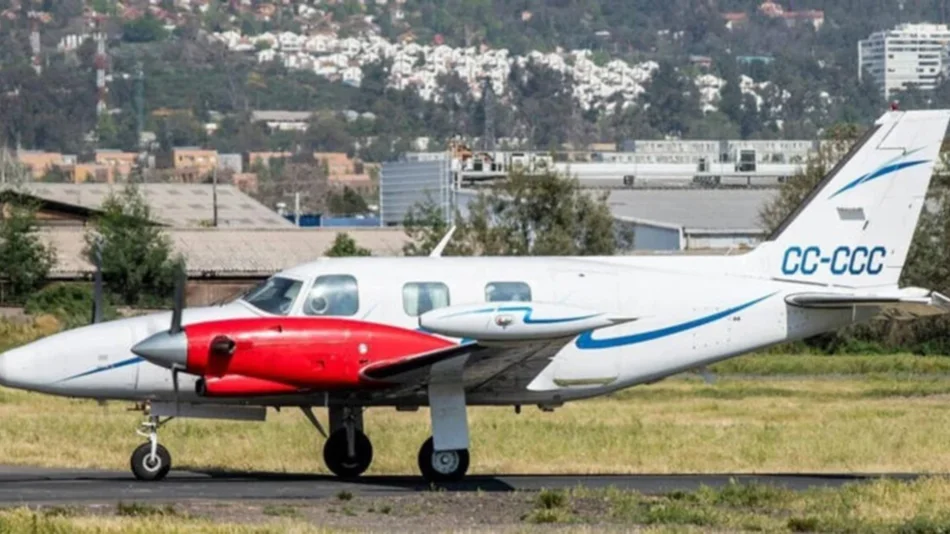 Tragedia aérea en Chile: cayó un avión sanitario y murieron todos sus ocupantes