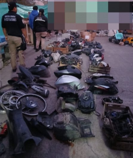 Cayeron “Los reyes del desguace”: desbaratan una red que robaba y desarmaba motos en el Valle de Lerma