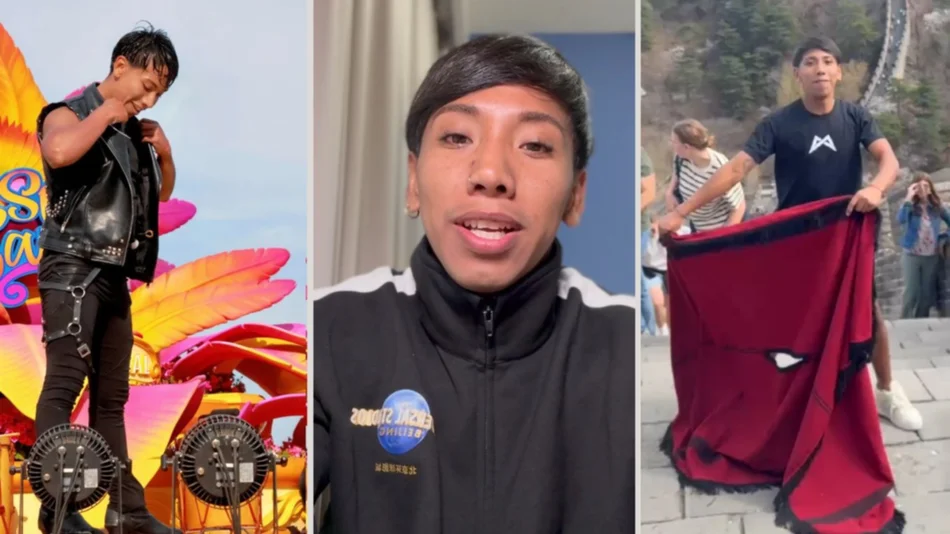 De Salta a China, la historia del salteño que la "rompe" en el escenario bailando malambo en Beijing