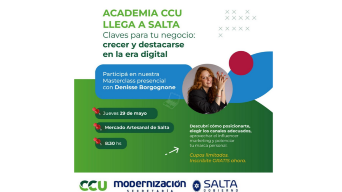 Academia CCU llega a Salta con una masterclass gratuita