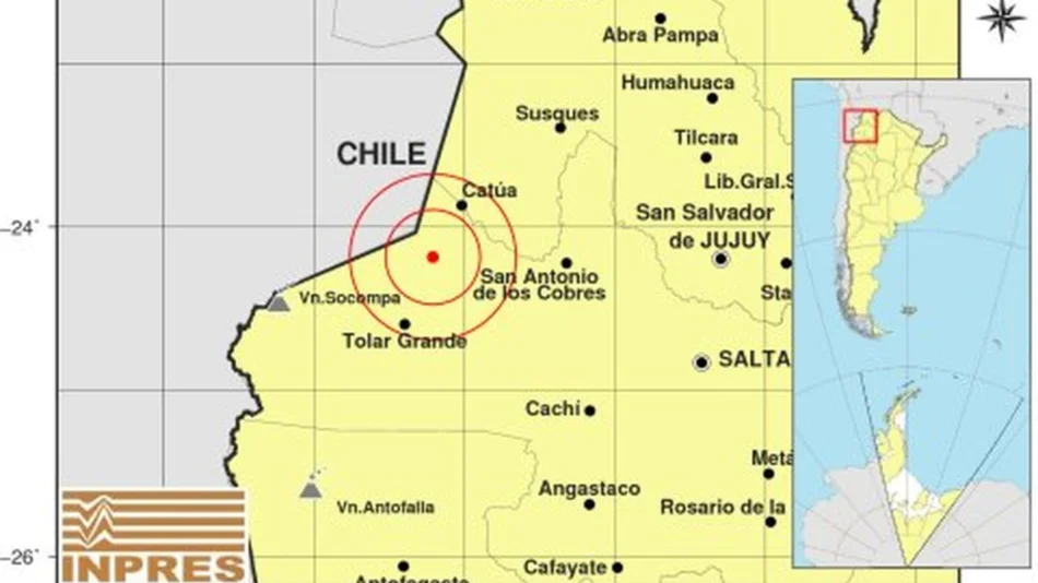 Temblor en Salta: un sismo de magnitud 3 se sintió en algunas zonas de la ciudad
