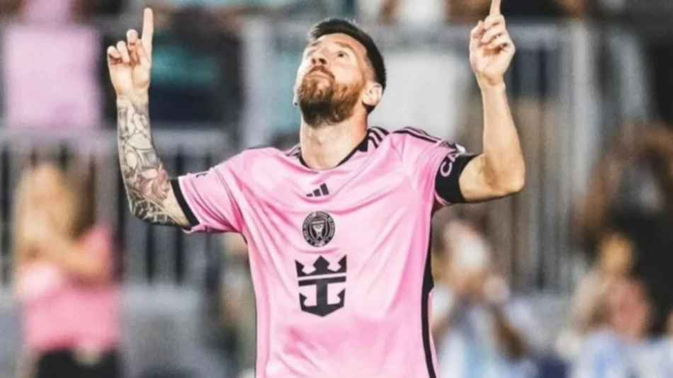Messi anotó un gol en el agónico empate de Inter Miami contra Philadelphia