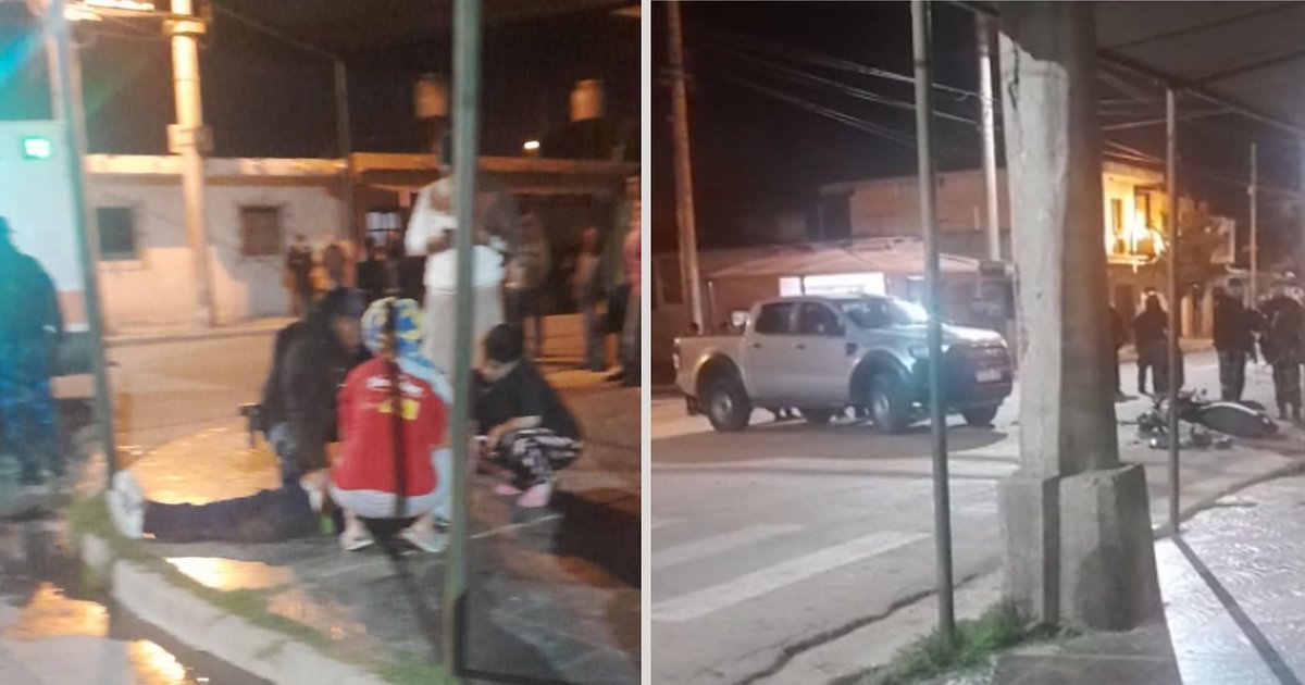 Tres jóvenes heridos tras un impactante choque entre una camioneta y ...