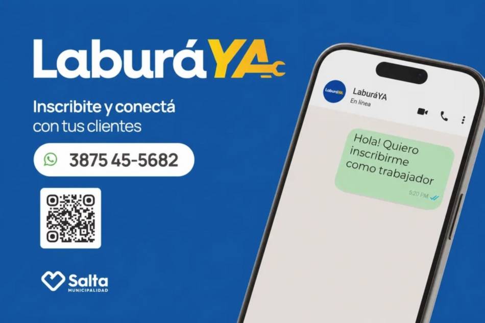 La ciudad apuesta al WhatsApp: lanzan “Laburá Ya” para conectar oficios con clientes en segundos