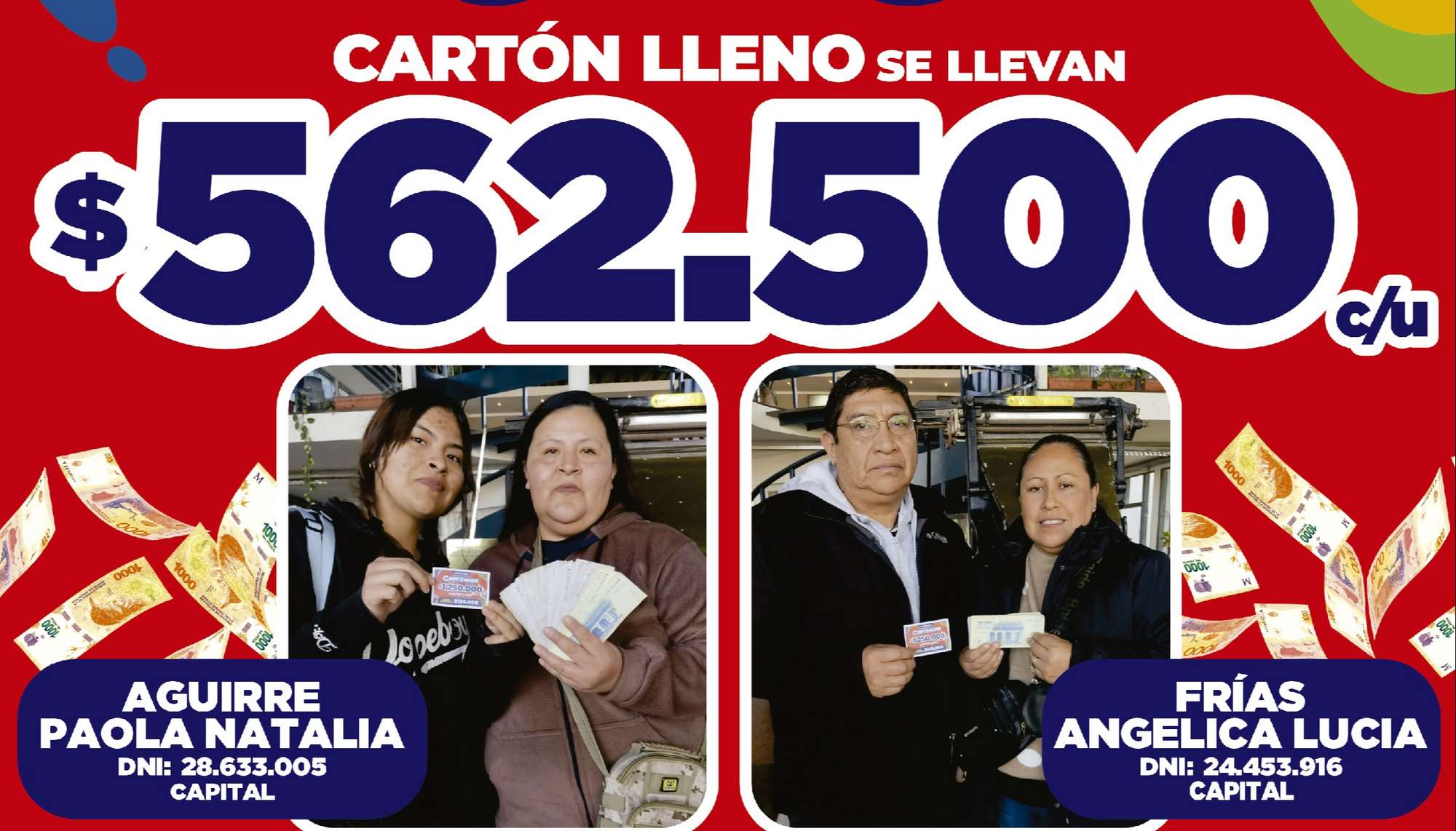 Cartonazo: ganadores de la semana 
