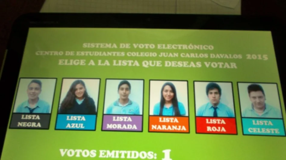 Alumnos de Metán crean sistema de voto electrónico