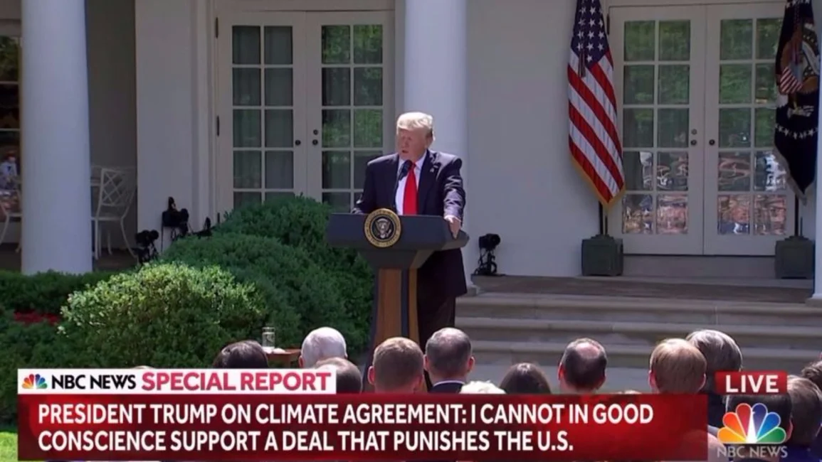 Donald Trump anuncia que EEUU abandona el Acuerdo de París
