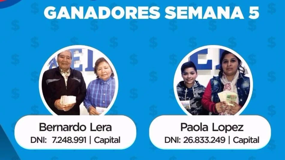 Bernardo y Paola ganaron $32.500 con el Cartonazo