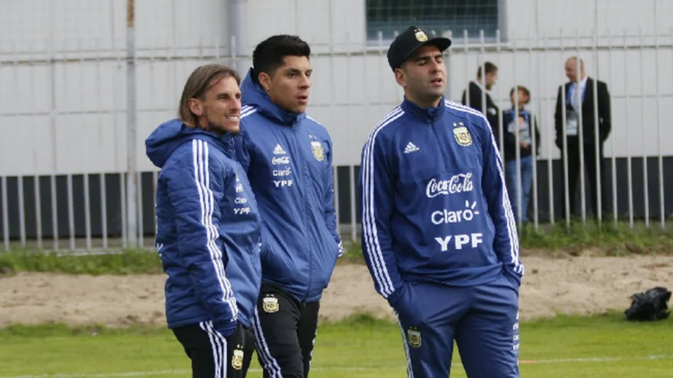 Enzo Pérez se sumó al entrenamiento  de la Selección 