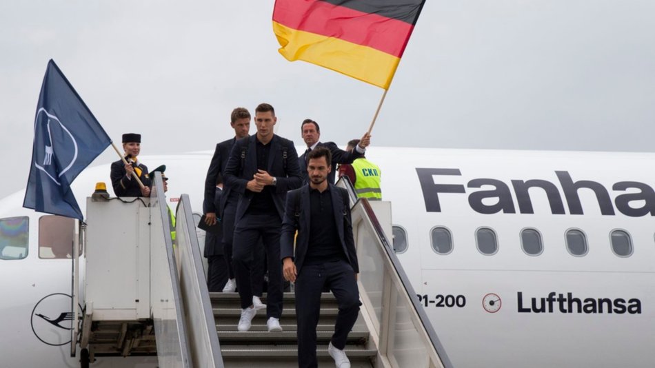 Alemania, el último campeón, ya llegó a Rusia para defender la corona