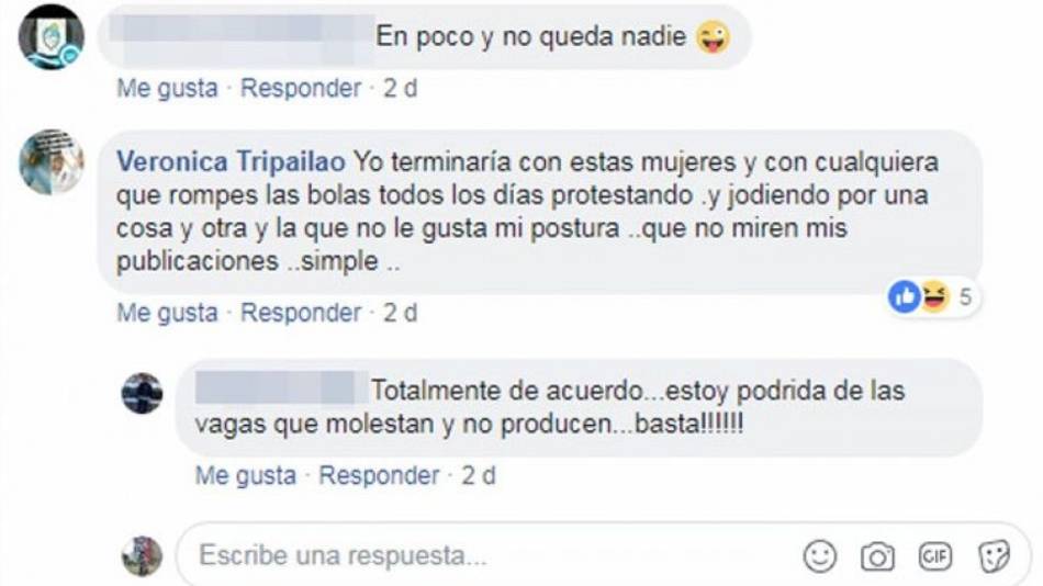 Echaron a una subcomisario que amenzó a grupos feministas con "una bomba"