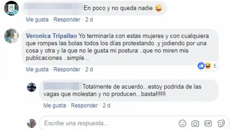 Echaron a una subcomisario que amenzó a grupos feministas con "una bomba"