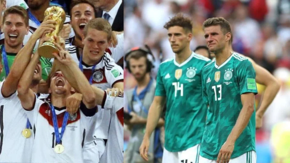 Alemania sufrió la maldición del campeón