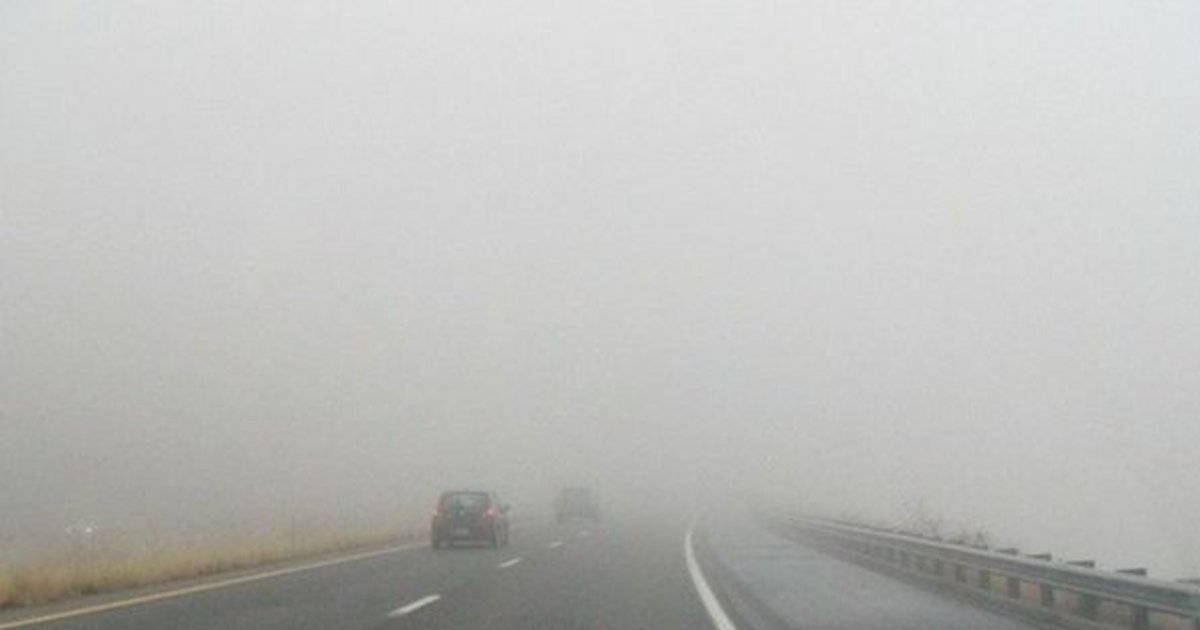 Mínima visibilidad en las rutas por la densa niebla que se asentó sobre ...