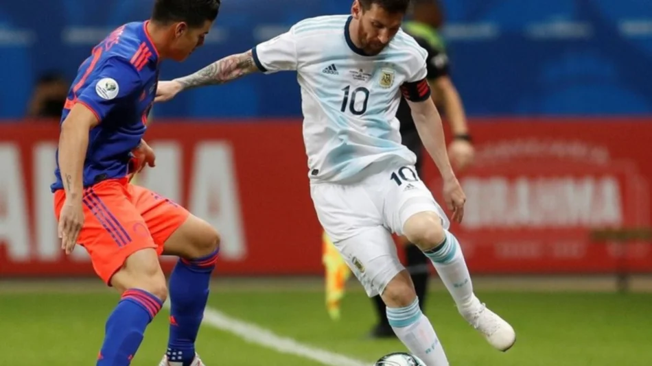 En su debut en la Copa América, Argentina cayó ante Colombia por 2 a 0