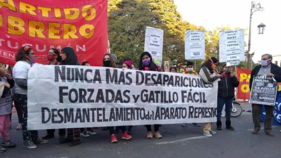 Reclamaron justicia por Luis Espinoza, el trabajador rural asesinado por la Policía tucumana