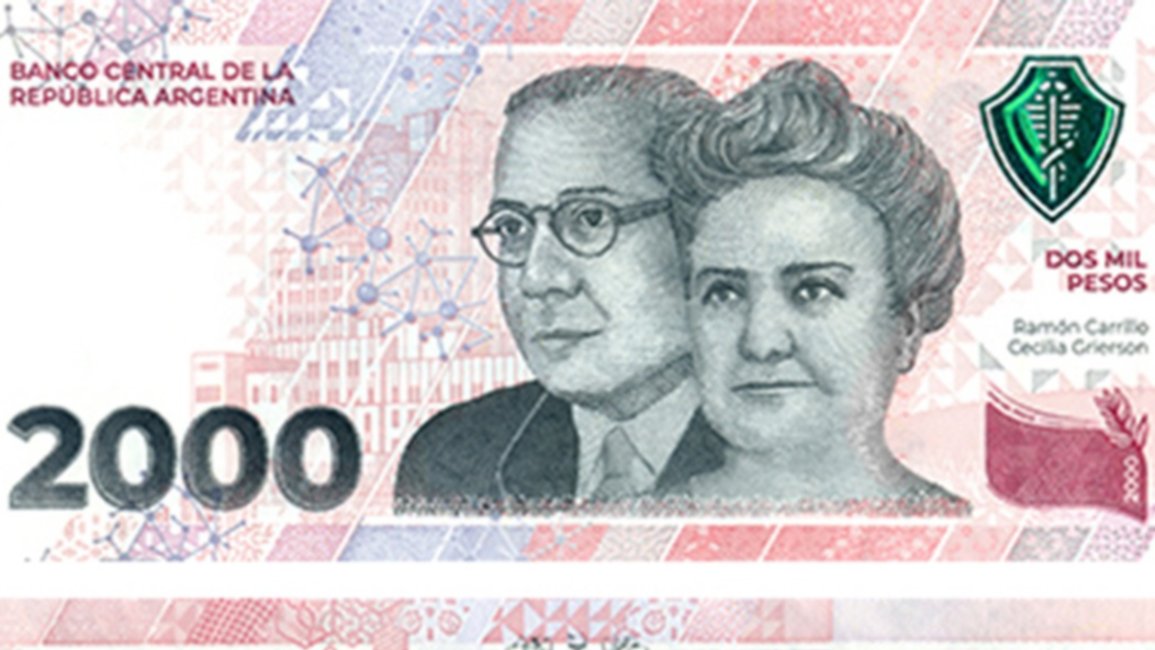 Empezó a circular el billete de $2.000