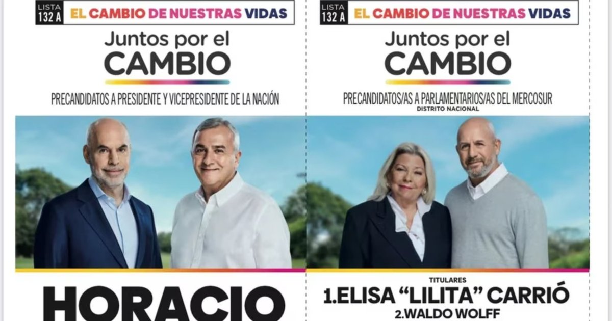 Así Son Las Boletas Oficiales De Rodríguez Larreta Y Patricia Bullrich Para Las Paso 9648