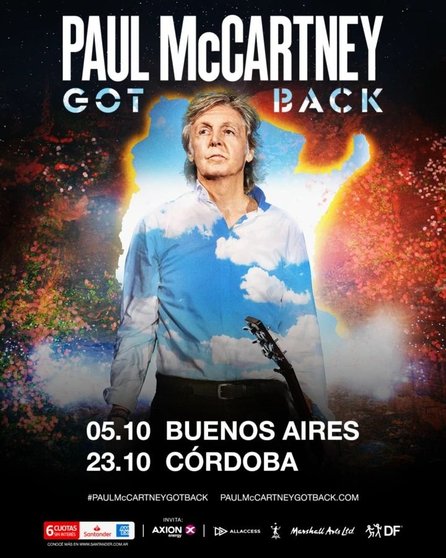 Paul McCartney vuelve a la Argentina con su tour "Got Back" 