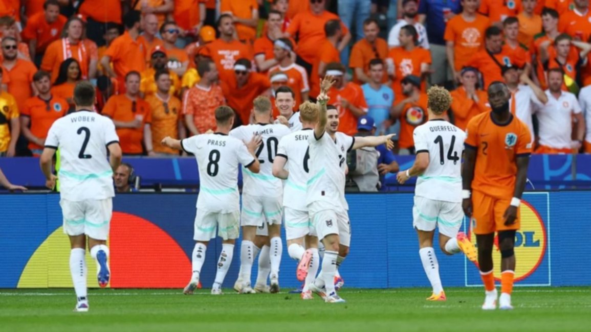 Austria dio el golpe ante Países Bajos y avanzó como primera en la Eurocopa