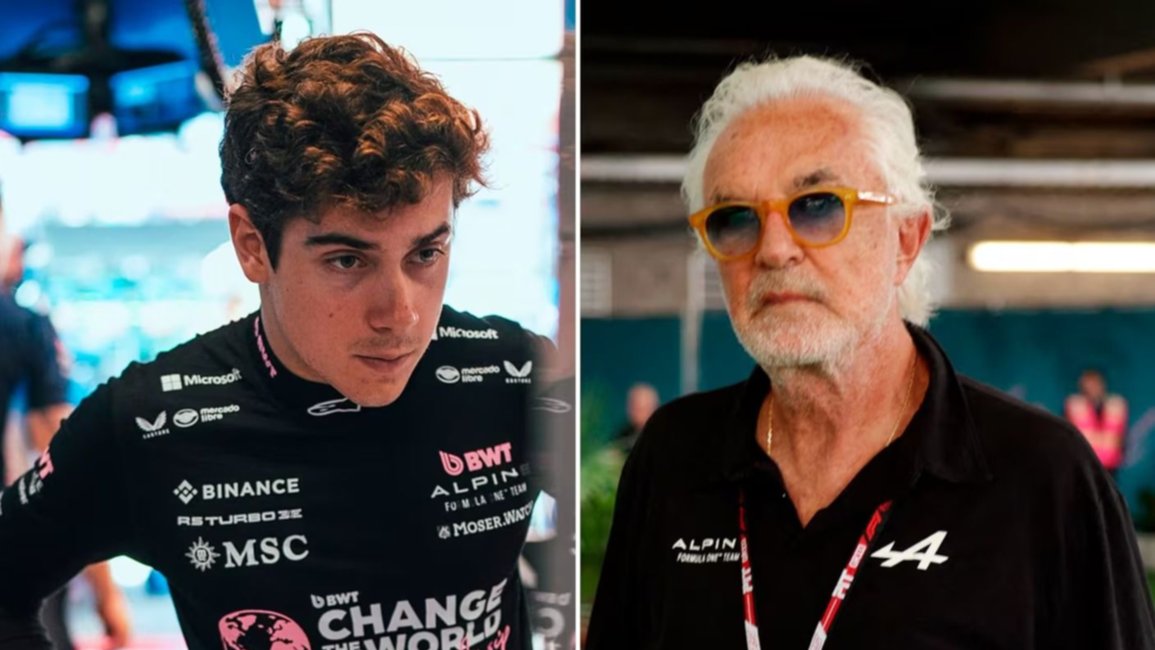 Flavio Briatore habló sobre los resultados de Colapinto: "Si cumple, seguirá en el auto. Si no, se evaluará"
