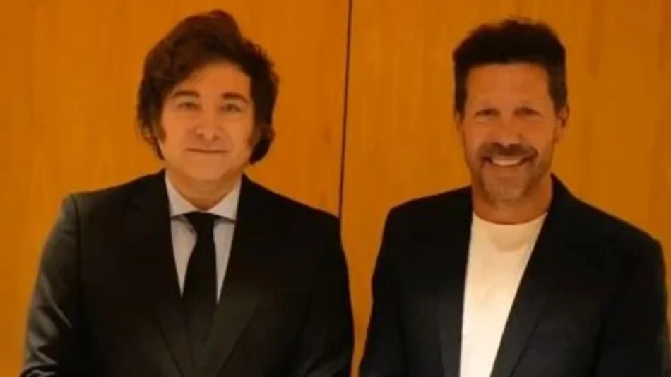 VIDEO. Javier Milei elogió al Cholo Simeone y recordó cuando eran rivales