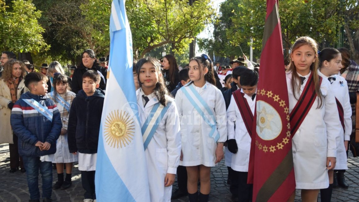 La promesa de lealtad a la Bandera en la plaza 9 de Julio, reunió a los salteños
