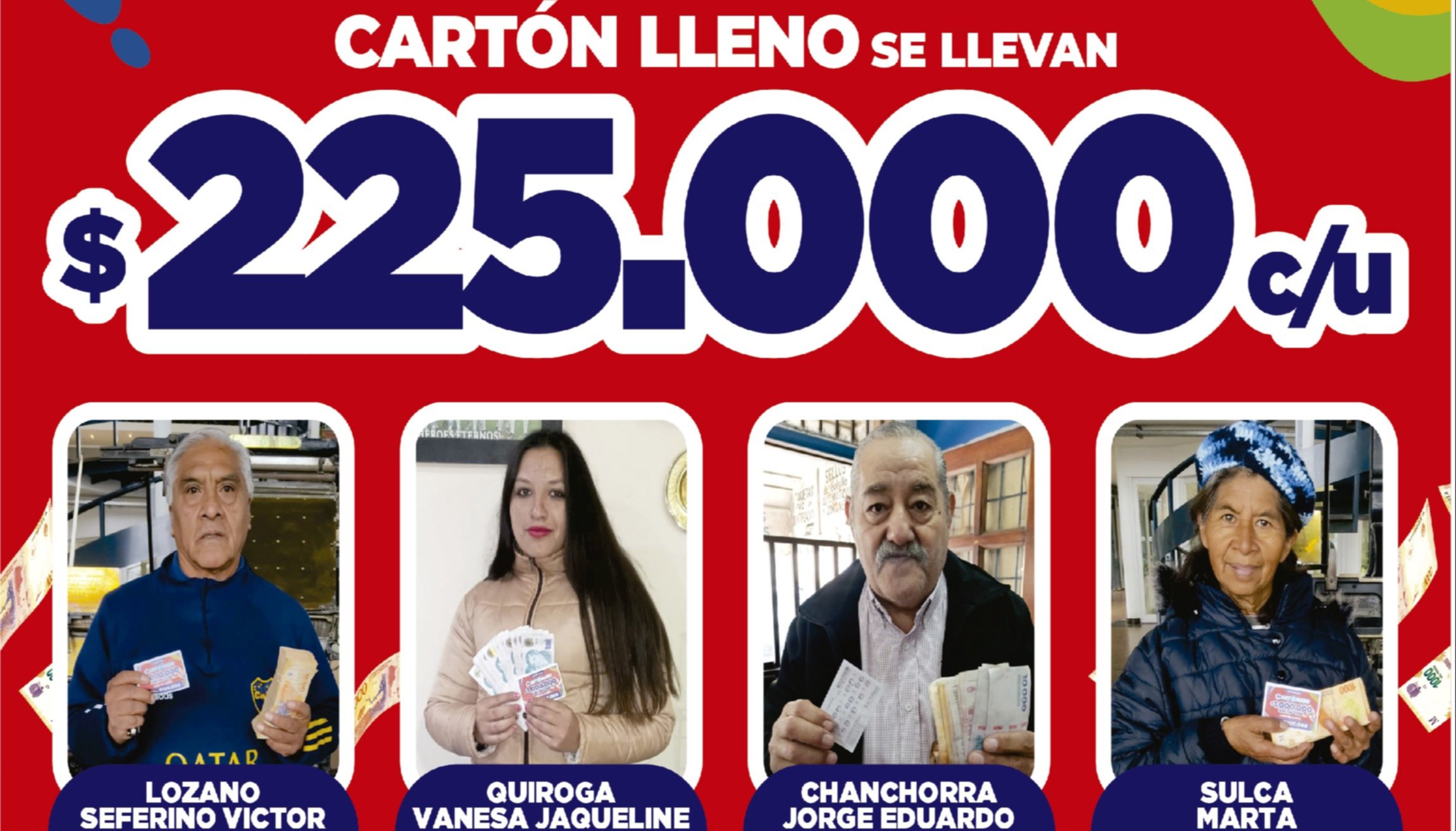 Cartonazo: ganadores de la semana 