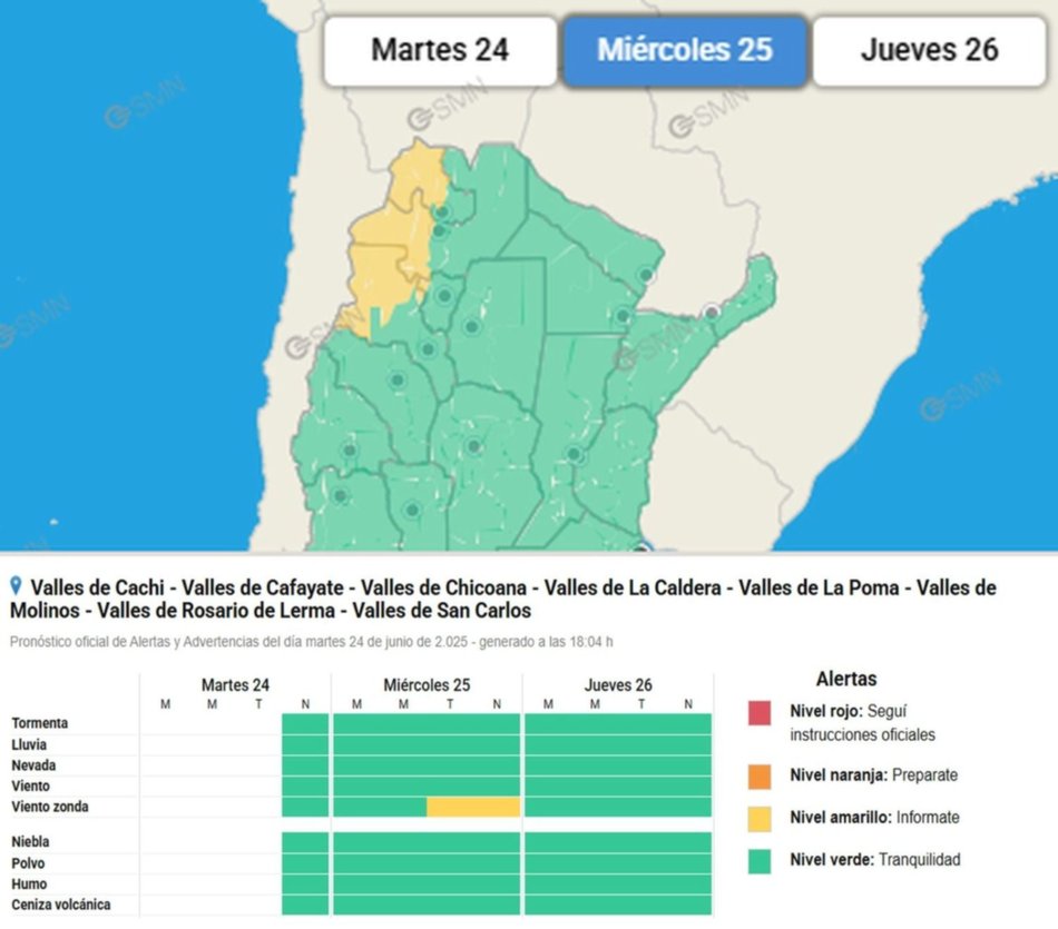 Clima en Salta: luego de la mañana más fría del año, cómo sigue el pronóstico este miércoles- Clima en Salta: luego de la mañana más fría del año, cómo sigue el pronóstico este miércoles