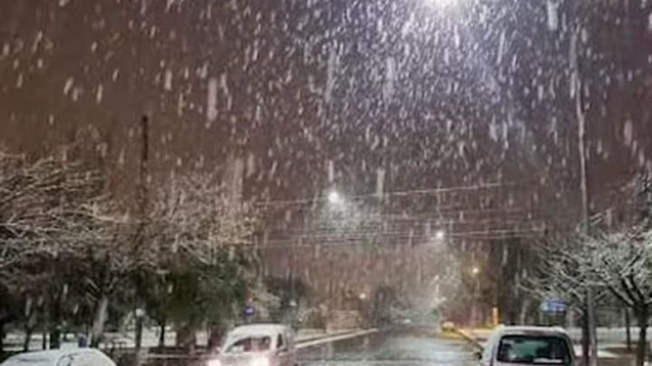 VIDEO. Una intensa nevada sorprendió esta madrugada a Rosario de la Frontera