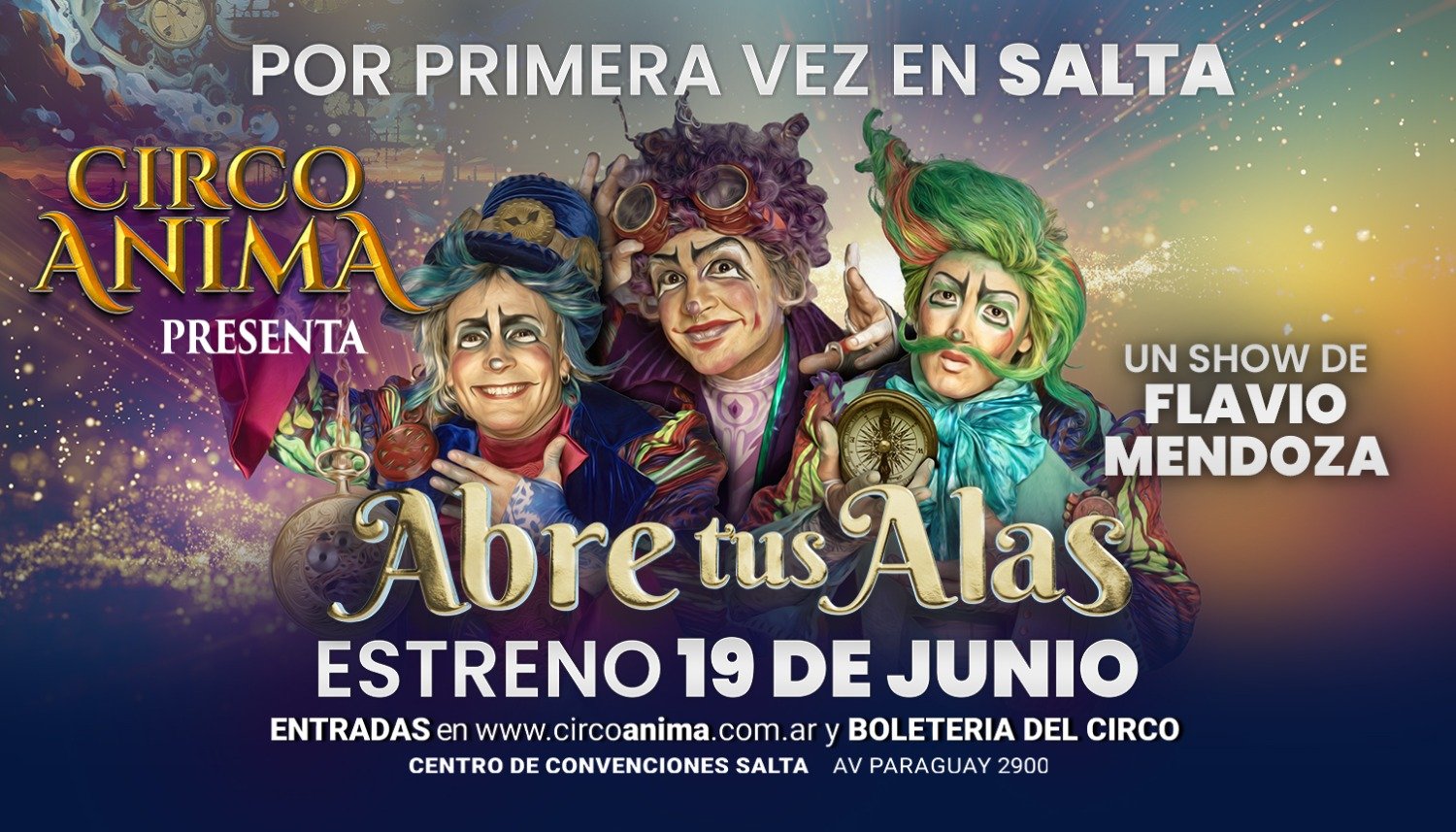 Circo Anima presenta "Abre tus Alas" , 2x1 con Club