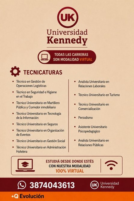 Universidad Kennedy: estudiar desde cualquier lugar, 100% virtual y sin horarios fijos- Universidad Kennedy: estudiar desde cualquier lugar, 100% virtual y sin horarios fijos