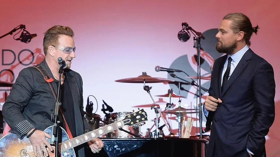 DiCaprio y Bono, en una gala ambientalista