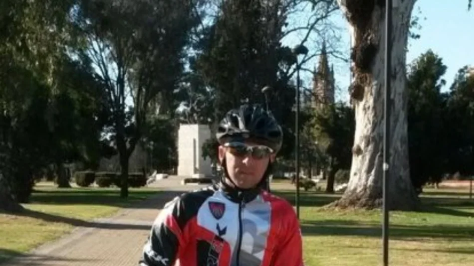 El bicidiputado llegó a Venado Tuerto, Santa Fe