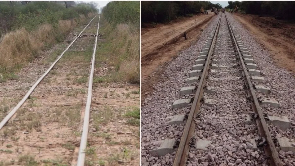 Se completó la renovación de los primeros 100 km de vías del Belgrano Cargas