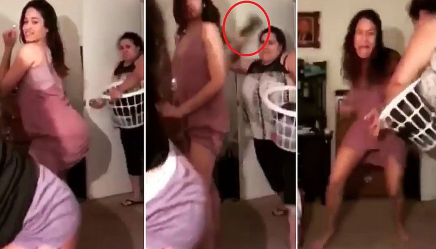 VIDEO: Encontró a sus hijas haciendo “twerking” y mirá cómo reaccionó la  mujer