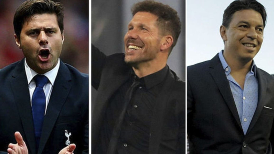 Simeone, Pochettino y Gallardo son las primeras y difíciles opciones de la AFA