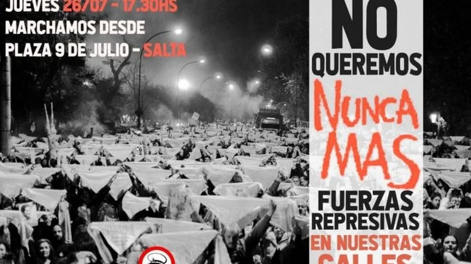 Marcharán en Salta contra la participación de las FFAA en seguridad interior
