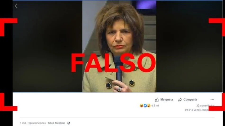 Es falso el video de Bullrich donde parece “borracha”